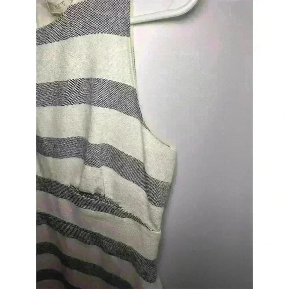 J. Crew Women's Gray Striped Sleeveless Sheath Midi Dress Size 4 - Picture 6 of 12